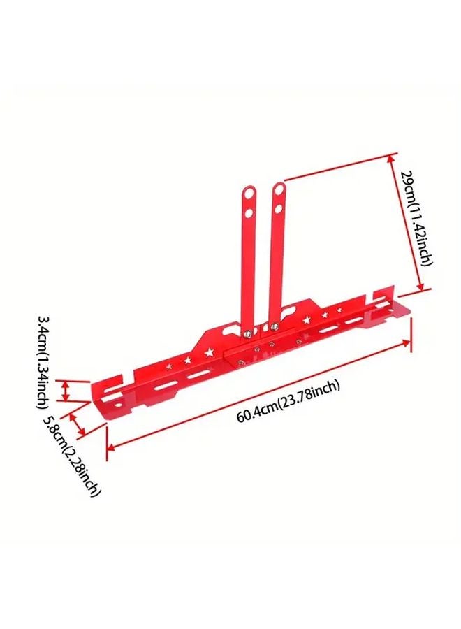 Red Wheel Alignment Tool Set 2Pcs with Tape Measures for DIY Car Front End Adjustment - Image 2